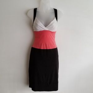 White/Black/Pink Dress